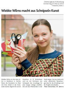 Mehr über den Artikel erfahren Aufruf zur Beteiligung am stadtweiten Kunstprojekt „Jeder Schnipsel zählt“